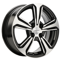 Khomen KHW1502 Black-FP 4*100 6xR15 ET45 DIA56.6