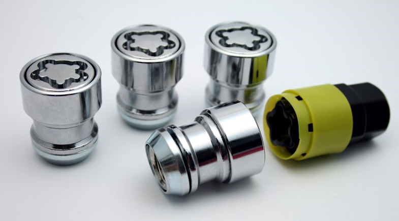 Гайка Вектор секрет M12x1,25x32x32x19/21 конус (2 ключа)(вращ кольцо) Chrome 726344X2